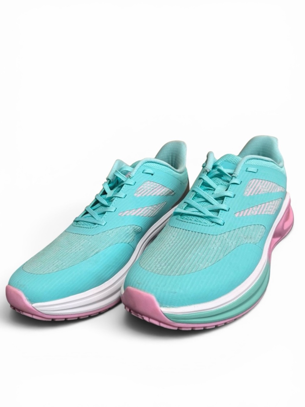 Avia Womens Running Walking Shoes Teal Pink Athletic Sneakers Size 10